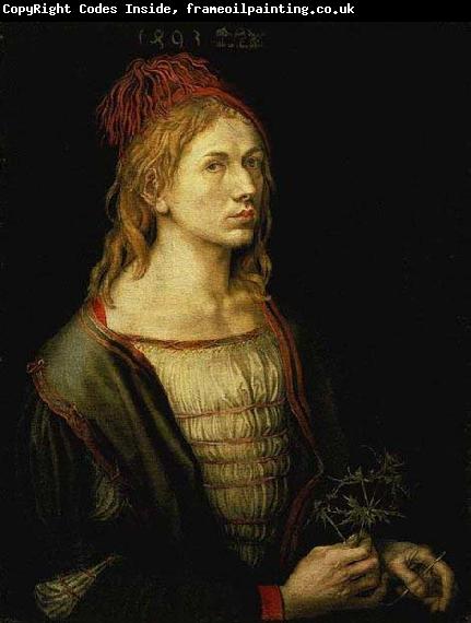 Albrecht Durer The earliest painted Self-Portrait (1493) by Albrecht Durer
